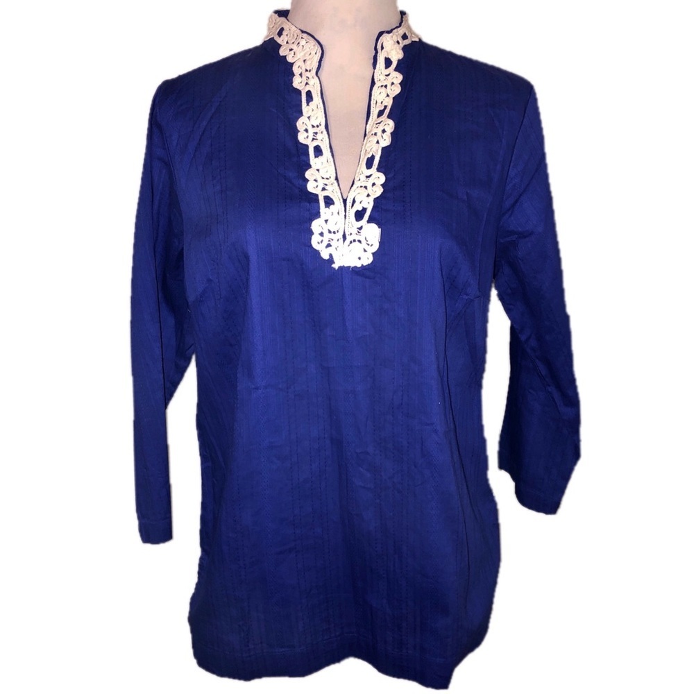 Caribbean Joe "Sea Jewel" Cotton Shirt NWT​